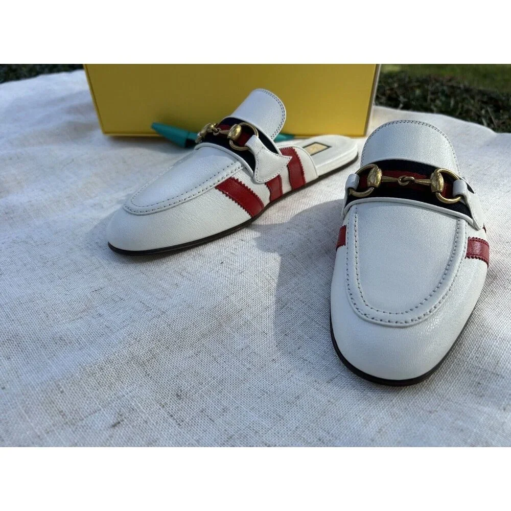 adidas x Gucci women's slipper with Horsebit 38.5 NEW - Picture 7 of 16